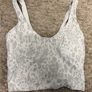 Lululemon Gray Leopard Print Tank Top